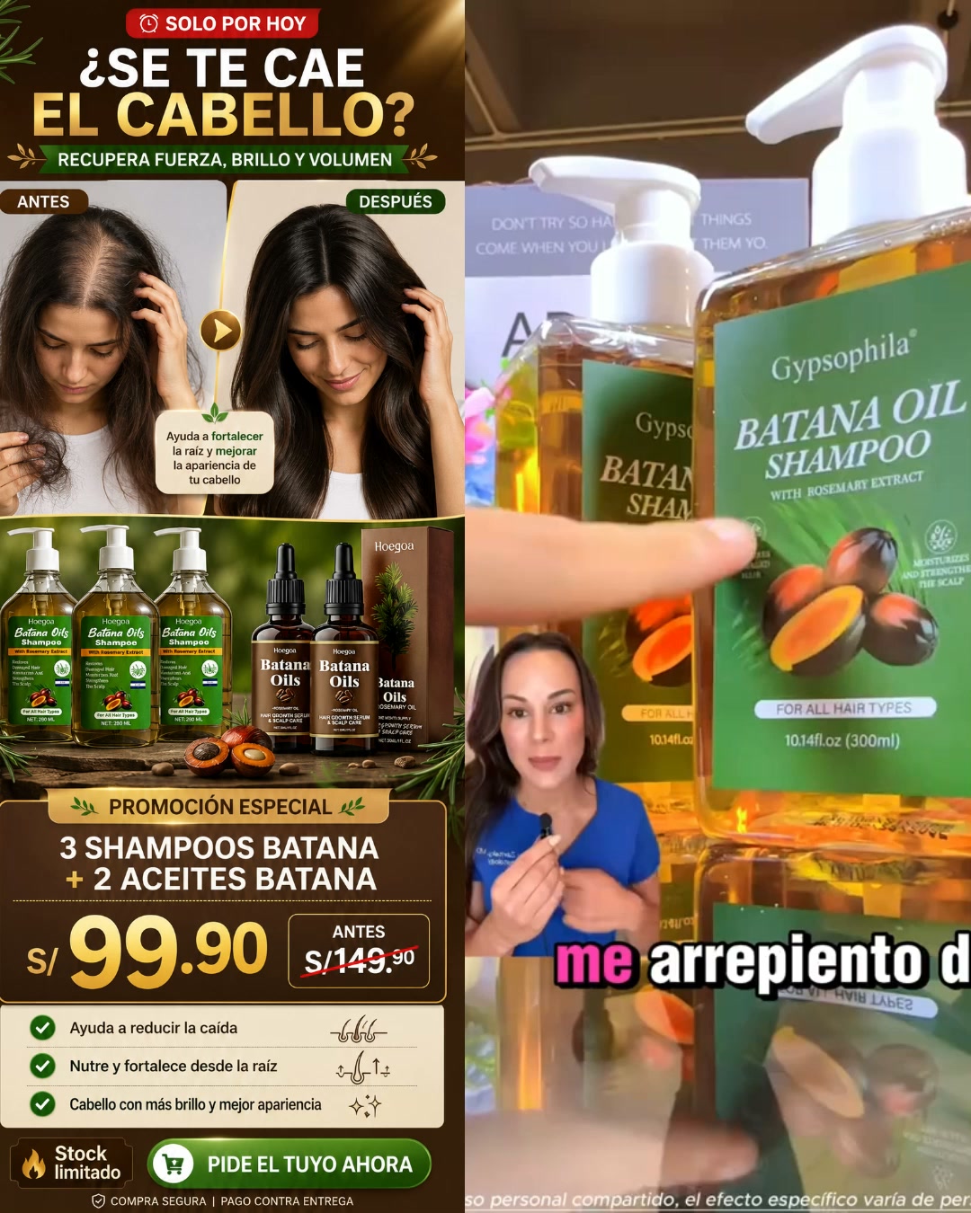 Aceite y shampoo batana