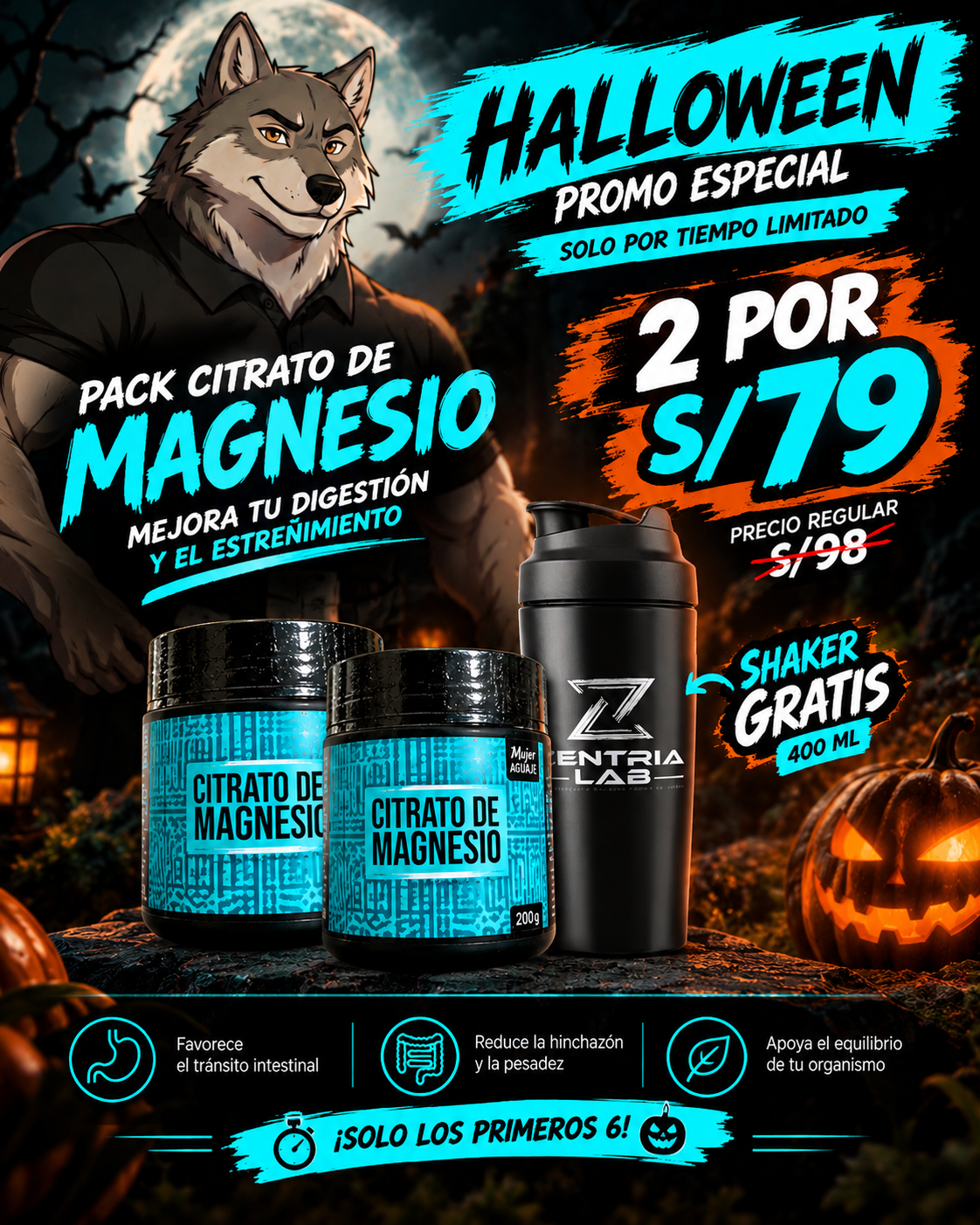 Citrato de Magnesio en polvo