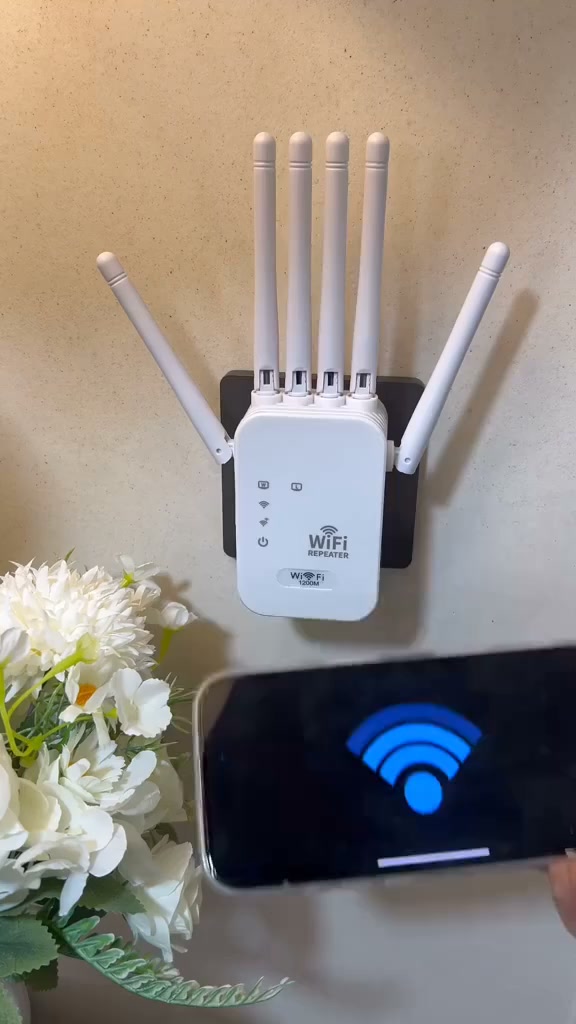 Repetidor WiFi 3 en 1 con 8 antenas
