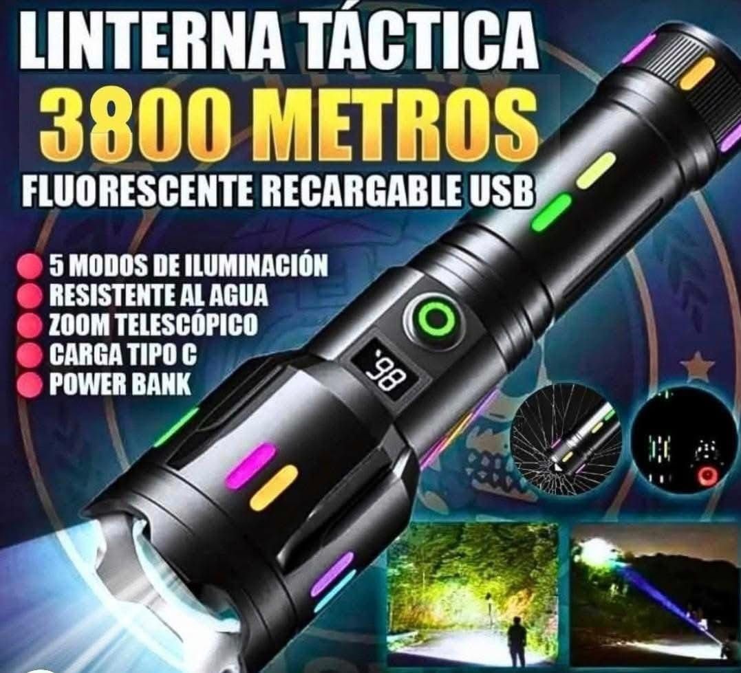 Linterna LED 3800 metros