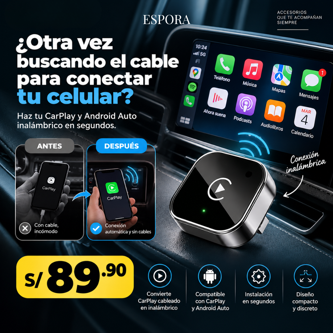 Adaptador CarPlay para auto