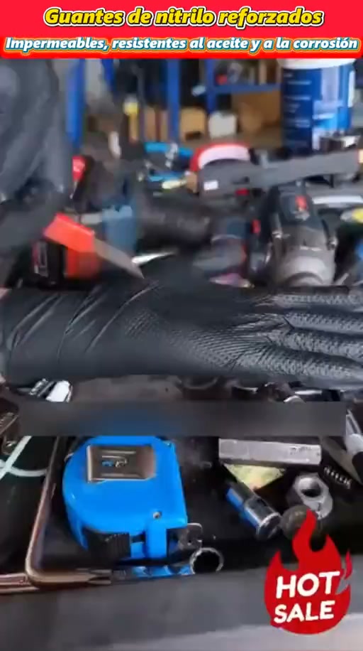 Guantes de nitrilo negros