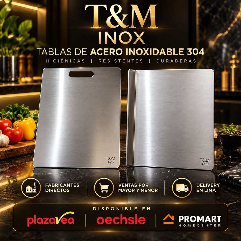 Tabla de corte de acero inoxidable