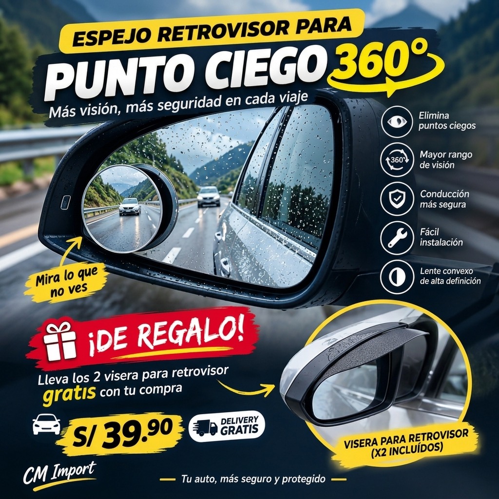 Soporte magnético para celular espejo retrovisor