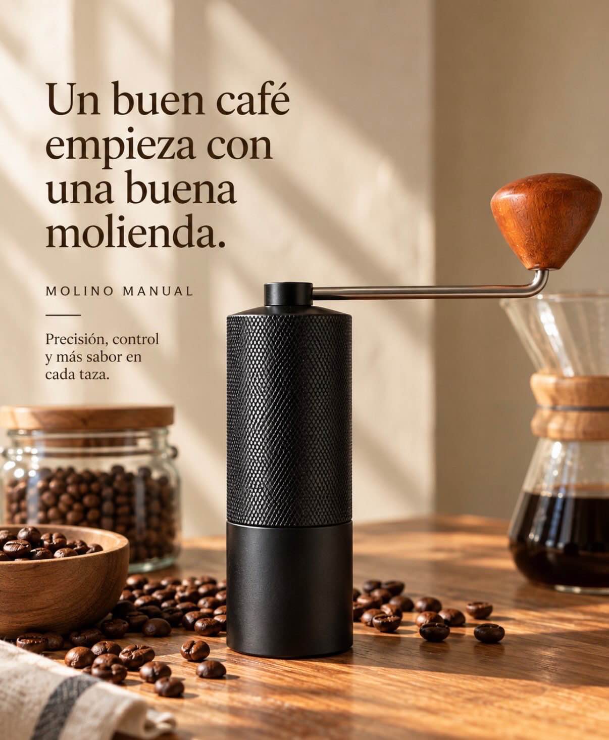 Molinillo eléctrico de café y especias