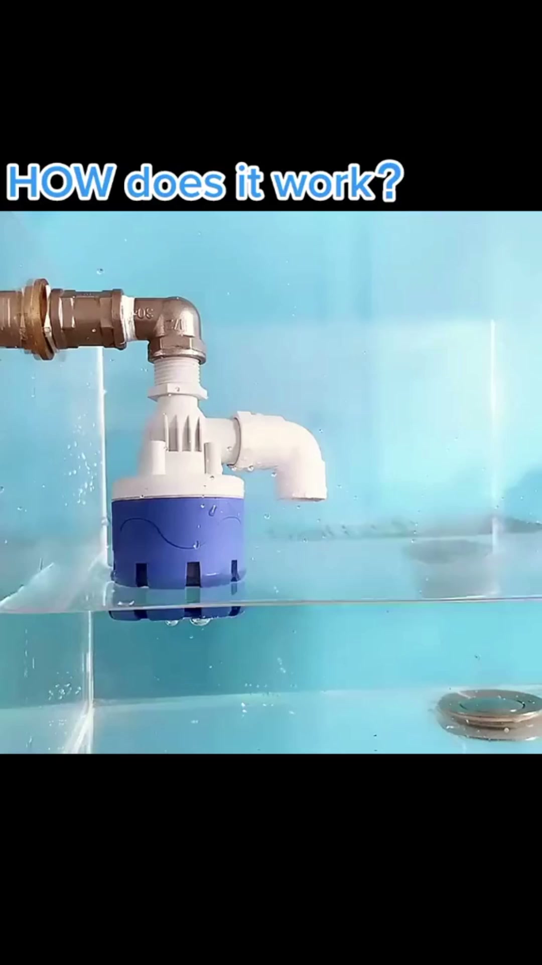 Válvula flotador automática para tanque de agua