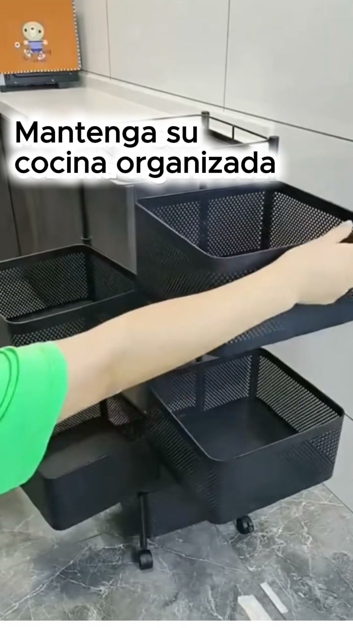 Combo verdulero con ruedas organizador huevera